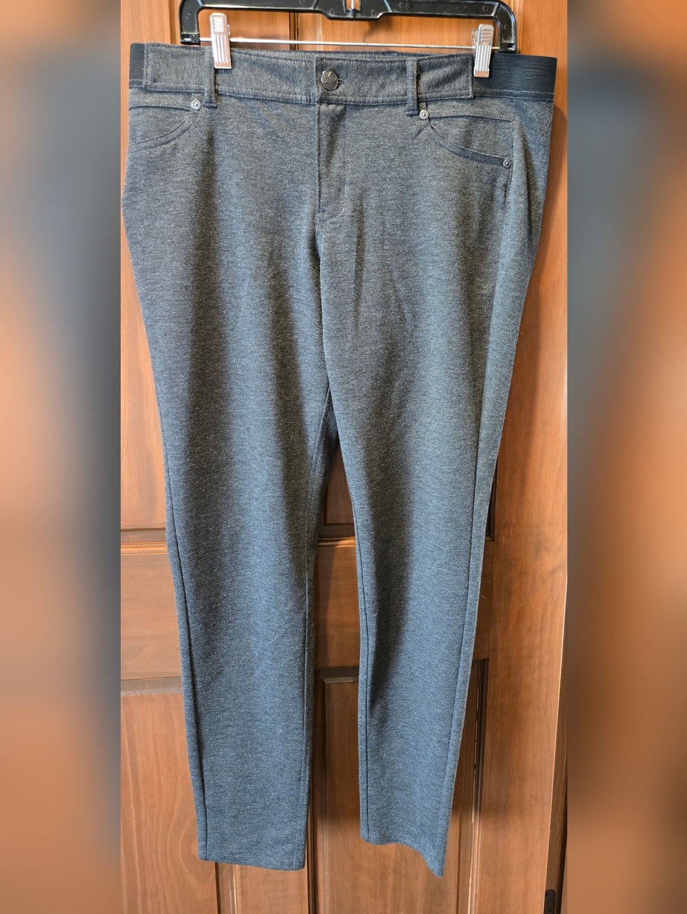 Simply Vera Vera Wang Charcoal Straight-Leg Knit Pants